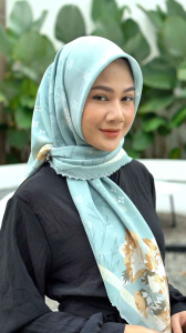 Hijab MEERA Premium Voal motif ukuran 120 *120 / Hijab segiempat Motif VOAL Motif Premium