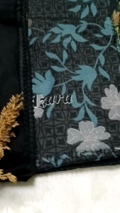 [ Isi 5 ] Hijab Black series Logo Print Packing Pouch Azara Premium