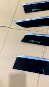 Talang Air Geely EX5 2025 2026 2027 Side Visor Flat Hitam List Chrome .
