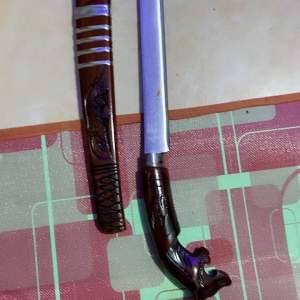 COD perkakas pisau Badik Macan hitam panjang 48 cm (TERRARIA)