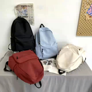 Tas Ransel Polos Cowo Cewe & Sekolah: Lapisan Kain Satin