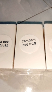 Combo 4 tệp A7 76*130 có keo tự dính. 500 tem/ tệp