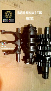 Gigi Rasio Gear Ratio Gir Rasio Kawasaki NINJA 2 Tak Racing 1st.16/29 2nd.19/28 3rd.20/25 4th.22/24 5th.21/20 6th.22/19 Matic & Non Matic