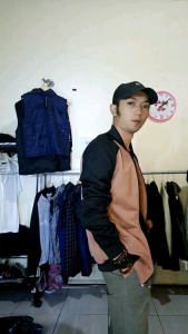 JAKET BASEBALL PRIA KAIN KATUN FLACEE SIZE DEWASA KOMBINASI KERAH PENDEK MURAH Musim dingin