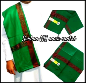 Sorban NU Hijau/ Sorban Anak Santri/ Sorban panjang / Sorban Hijau