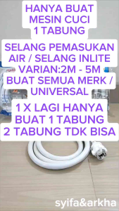 Selang Pemasukan Air Mesin Cuci 1 Tabung Universal / Semua Merk