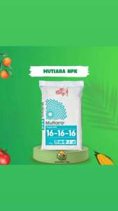 Pupuk NPK 16 16 16 Mutiara Meroke 1 Kg Kemasan Original Pabrik