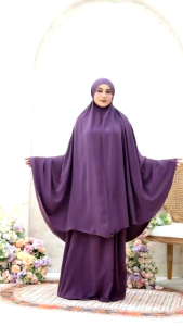 Mukena AIDA jumbo Crinkle airflow/mukena Basic jumbo dewasa