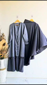 SET AYUNDA KHIMAR CADAR KATUN MADINAH LEMBUT ADEM/GAMIS SET CADAR TERLARIS