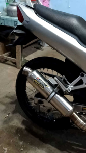 Knalpot Bulet Jenong Tiger CB GL MP Satria Fu CB150 Vixion R15 Jupiter Scorpio MX Verza MRS Racing Exhaust Silincer Bulat Cincin Sarangan Full Dpj KRS dsm cts altan