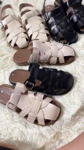 Sandal quai hậu phối khóa sục dọ chiến binh da mềm siêu cá tính phong cách Hàn quốc