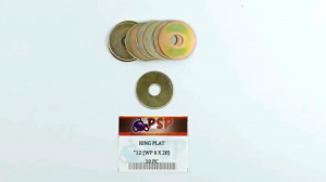Ring Plat "12 (WP 8 X 28) Harga Per Pak Isi 10 - Reng Plate Pelat Washer Kunci 12 Diameter 8mm x 28mm Tebal 1mm
