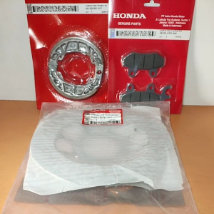 Paket Cakram Rem Depan KPH & Kampas Rem Motor Karisma Supra X 125 Revo