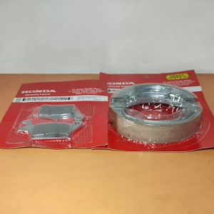 Paket Kampas Rem Belakang Kzl & Dispad Cakram Depan untuk Motor Beat Vario Scoopy Spacy Esp All Matic