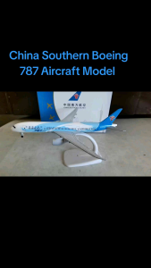 8 Inches China Southern Boeing 787 Diecast Airplane Model with Landing Gears and Display Stand for Collection Aviation Enthusiasts Collectible Items