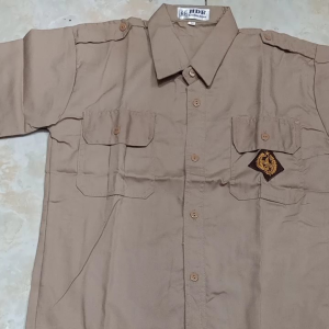 Baju Pramuka Laki-Laki Lengan Pendek untuk SMP & SMA
