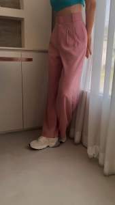 ZAAY Zeoul Classic Pants กางเกงขายาว ผ้านำเข้า สี Coral Pink