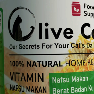 Olive Care Vitamin Kucing MASALAH KULIT DEWASA untuk Bulu Rontok Jamur Kutu Scabies Ringworm Ruam dan Radang Kulit