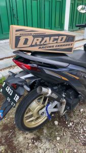 KNALPOT SAMLONG ORIGINAL DRACO FULSISTEM Beat mio vario scoopy nez spin spacy xeon x-ride fino geneo