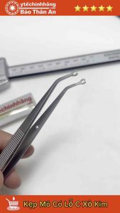 Nỉa Kẹp Phẫu Tích Có Lỗ C Xỏ Kim