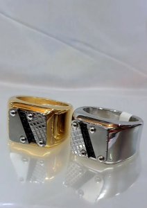 Cincin Pria Titanium Steel Terbaru Anti Karat Dan Tidak Luntur