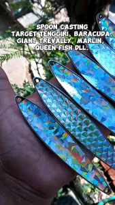 Spoon Casting Tenggiri GT Killer Tipe S 30gr 40gr 48gr 58gr 60gr Chrome Stainless