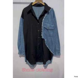 SHANE CLOTHING DENIM MIX COTTON SHIRT / ATASAN KEMEJA LENGAN PANJANG 2881