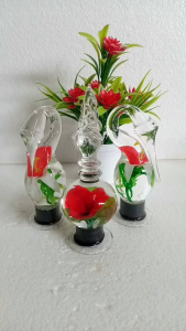 Paket 3PCS Hiasan Pajangan Lemari Kaca Kristal Antik