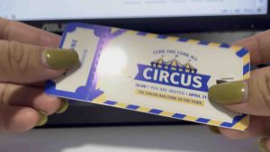 FOOD STUB | PARTY STUB | FOOD VOUCHER CARD | EASY TEAR
