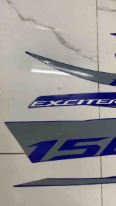 Bộ tem Exciter 150 màu xanh GP 2019 hàng nhập Thái Lan chất lượng cao dành trang trí riêng cho dòng xe này tem in lụa hàng 3 lớp màu sắc rất đẹp và bền giá bán cực tốt bán lẻ như bán sỉ