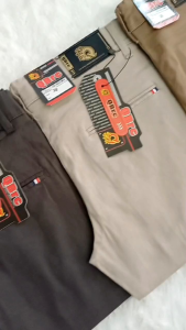 Celana Panjang Chinos Bahan Denim Premium Mulur & Adem