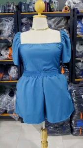 โปรโมชั่น Early Bird ชุดเซ็ทสาวอวบ สม็อคข้าง มีเชือกผูกไม่ตกไหล่ อก 40-48 น้ว เอวก่อนยืด 28 นิ้ว หลังยืด 42 นิ้ว