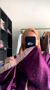 abaya sholat kayla matt emboss silk || mukena travel abaya mahar pernikahan abaya sholat354