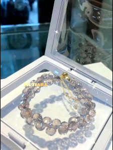 Gelang kristal serut cantik untuk wanita trendy