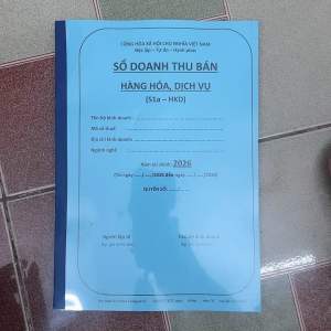 S1a (Nhóm 1 - 100 tờ 200 trang in 2 mặt) Sổ doanh thu bán hàng hoá dịch vụ
