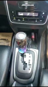 GEAR KNOB MOBIL UNIVERSAL AKRILIK LAMPU HITAM