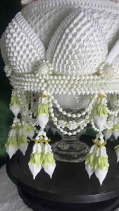 พานธูปเทียนแพ 8 นิ้ว พานแก้ว สวยมากคุณหนูแบบขาวๆจ้า