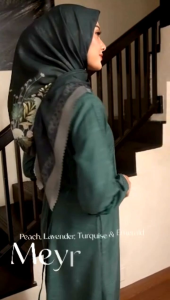 Gamis Terbaru Seply Meyra 303 Meyra 309 Meyra 317 Meyra 308 Dress Elegan dan Cantik Dress Long Sleeve Fashion Gamis Warna Emerald Dan Peach - Lazada