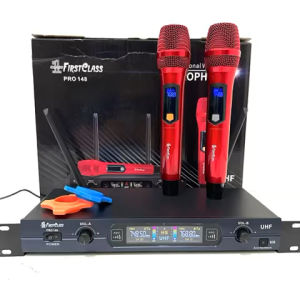 Microphone Firstclass Wireless 2 Handled Mic Pro 148 Pro148 Original