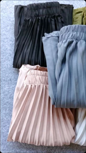 Rok Plisket Premium Polos Bahan Hyghet Rok Remaja Outfit Kuliah Rok Wanita Casual Santai