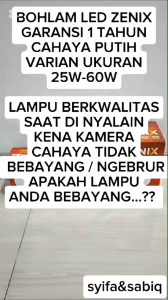BOHLAM LED MURAH GARANSI 1 TAHUN ORION ZENIX 60W