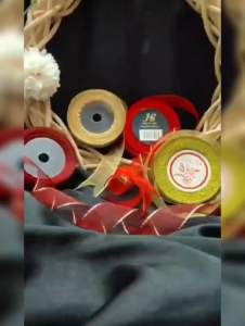 PITA METALIK 1INCH (-+/2.5CM) / PITA GLITTER EMAS / PITA ORGANDI LIST GOLD / POL775558