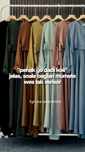 GAMIS ZAHRA VEST SYIRA ROMPI CRINKLE AIRFLOW PREMIUM