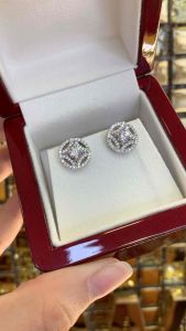 ต่างหูเงินแท้ 925 รุ่นเจ้าหญิงเมแกน