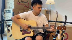 Kazuki KZ41C กีตาร์โปร่ง 41 นิ้ว สินค้ารับประกันการขนส่งให้ แถมฟรี กระบวนการหลังการขายดีเยี่ยม guitar kazuki กีต้าร์โปร่งเสียงดี ราคาถูก