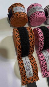 Action Zone Zebra and Leopard Print Design Elastic Hand Wraps for Boxing and Muay Thai 4.5 Meters