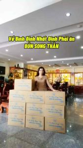 ( KH) Bún làm từ đậu xanh Bún Song Thằn - đặc sản Bình Định (hiệu Hưng Đắt - Lý Thị Hương)