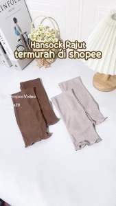 Handshock sarung tangan wanita aksesoris umroh bahan rib rajut halus premium muslim wear