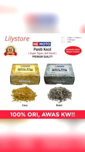 PENITI HIJAB PREMIUM STAINLESS NEMOTO ANTI KARAT ISI ±1728 PCS WARNA EMAS & NICKEL JARUM PENTUL KLIP PENTIL MOTEK SANGAT TAJAM ASAL KOREA DAN JEPANG UNTUK KERUDUNG JILBAB WANITA AKSESORIS BERKUALITAS BAGUS BAIK MURAH PEREMPUAN HEAD PIN PINS HAKATORI