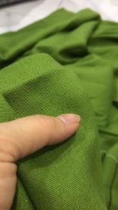 Vải Linen màu xanh lá non dày vừa form đứng chất hơi đơ(khổ 1m4)may đầm váyquần áo kiểu Set Comple thời trang